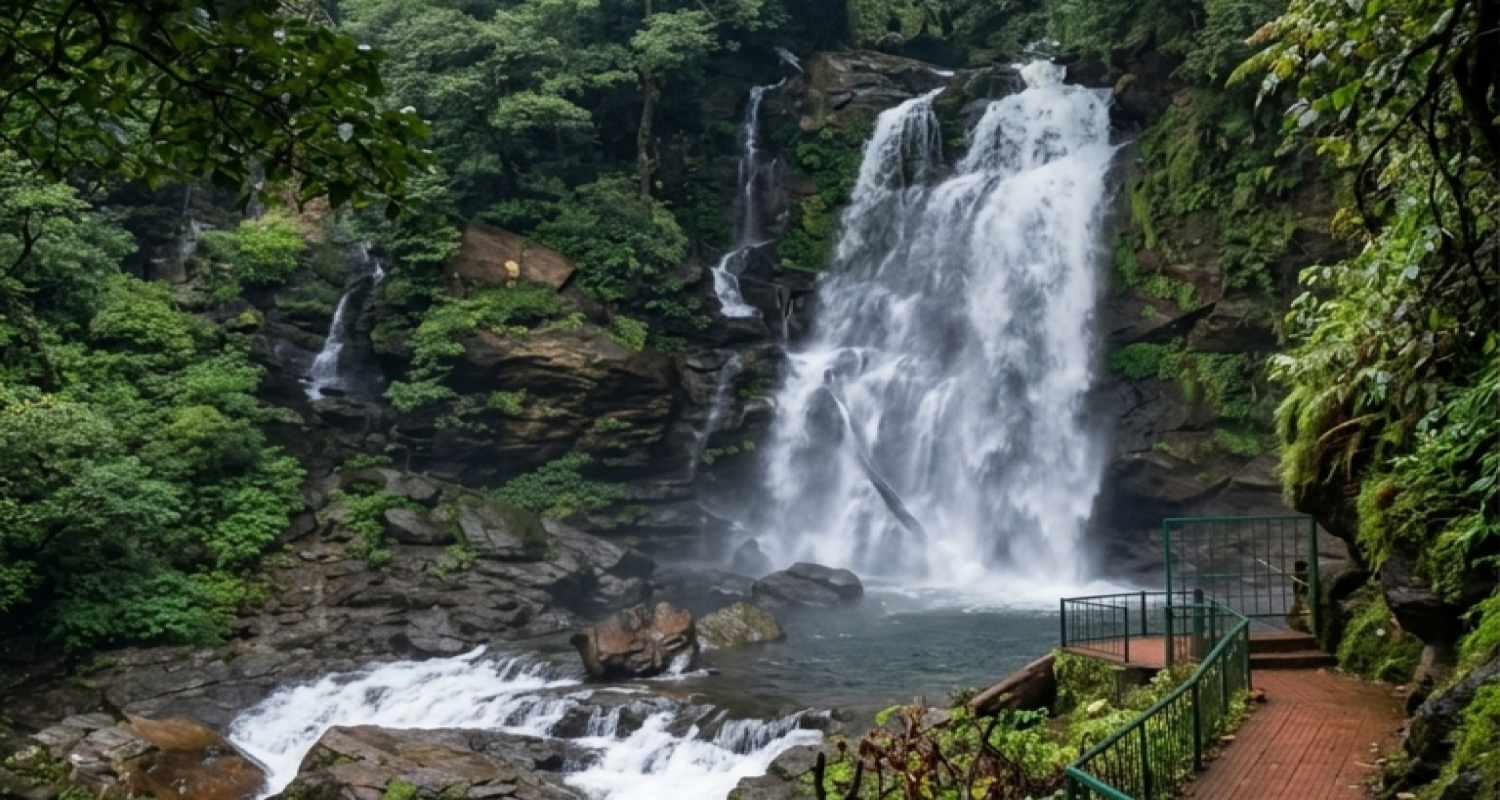 Hanumana Gundi ( Soothanabbi ) Falls — Kudremukh