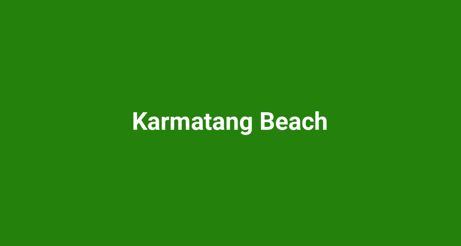 Karmatang Beach