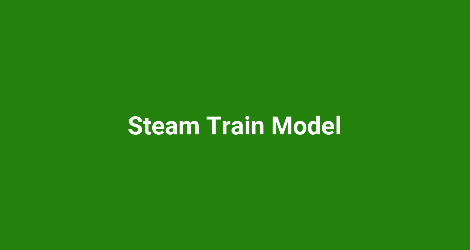Steam Train Model