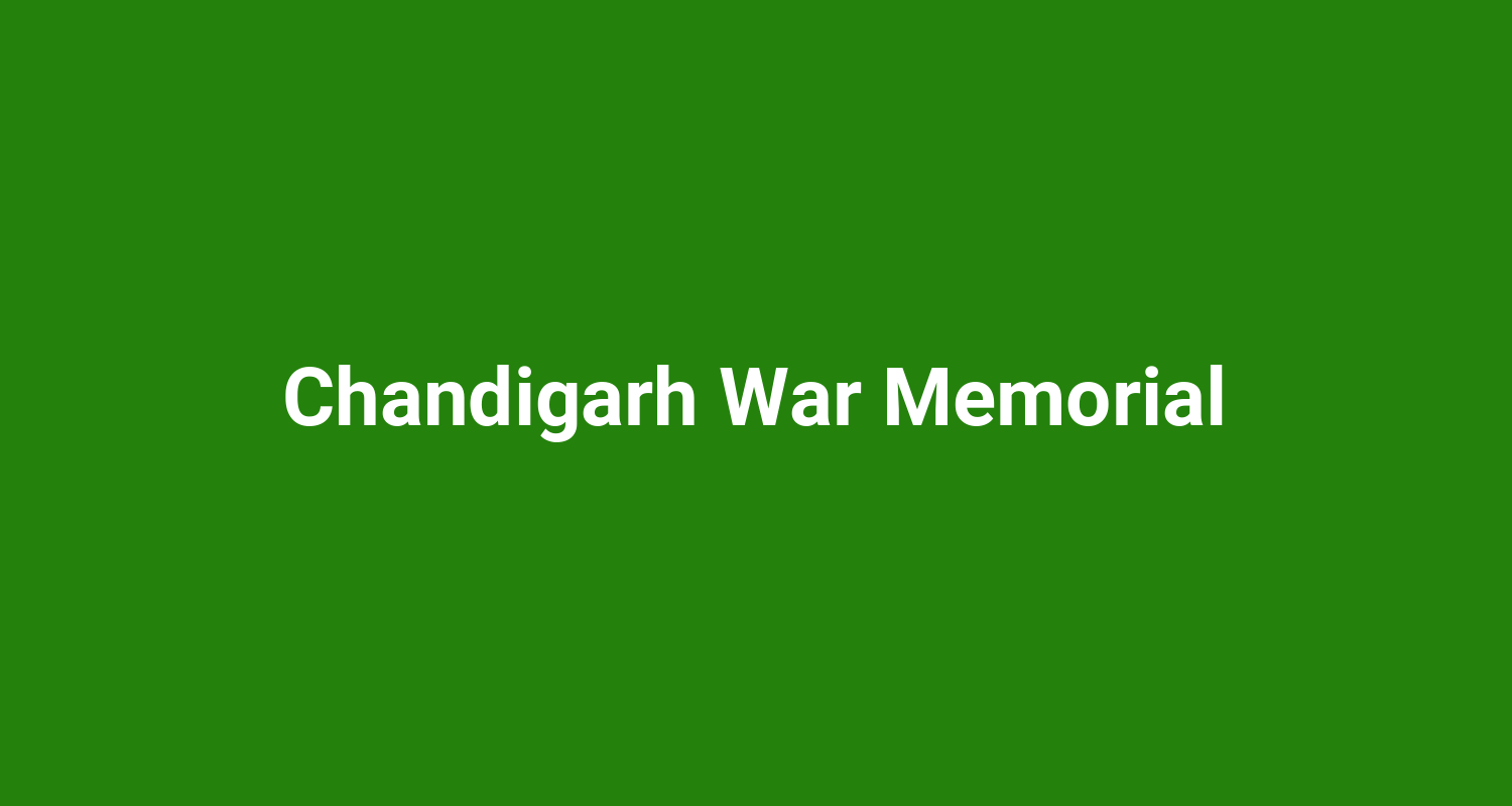 Chandigarh War Memorial