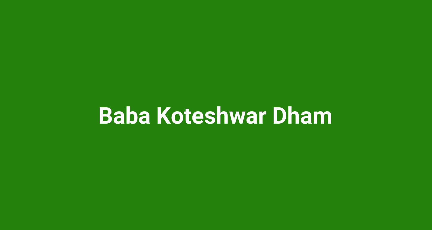 Baba Koteshwar Dham