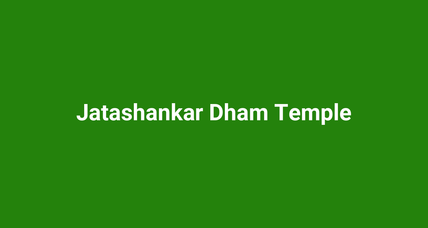 Jatashankar Dham Temple