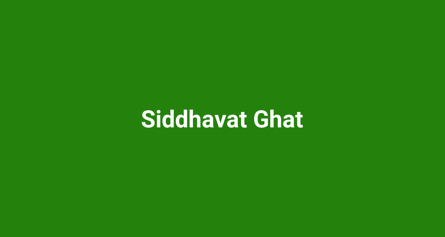 Siddhavat Ghat
