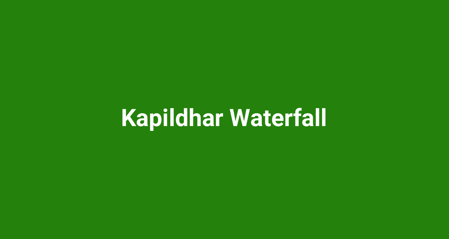 Kapildhar Waterfall
