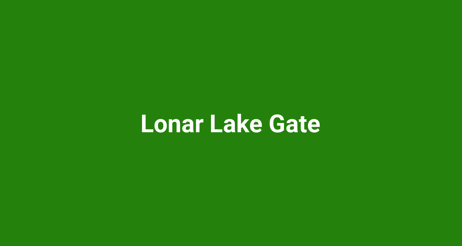 Lonar Lake Gate