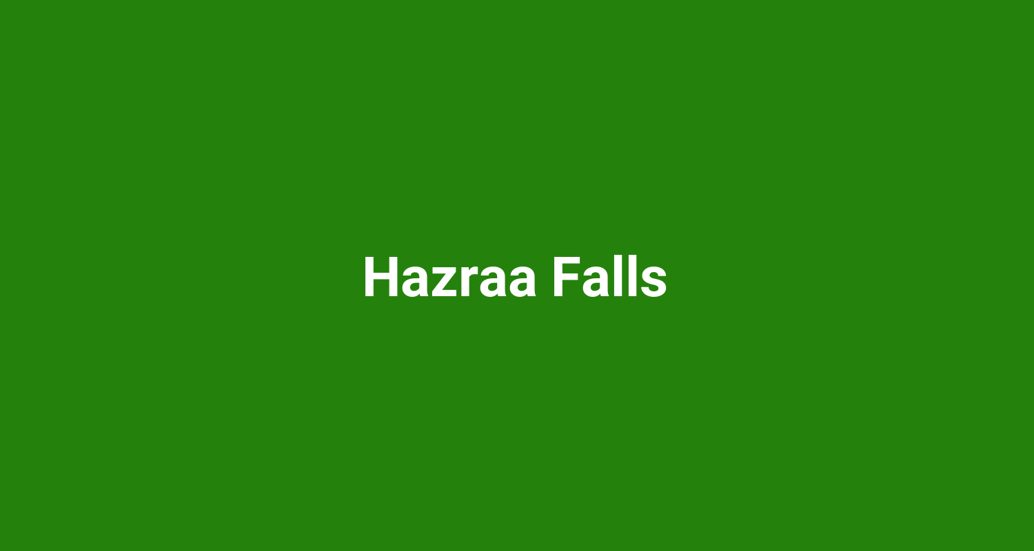 Hazraa Falls