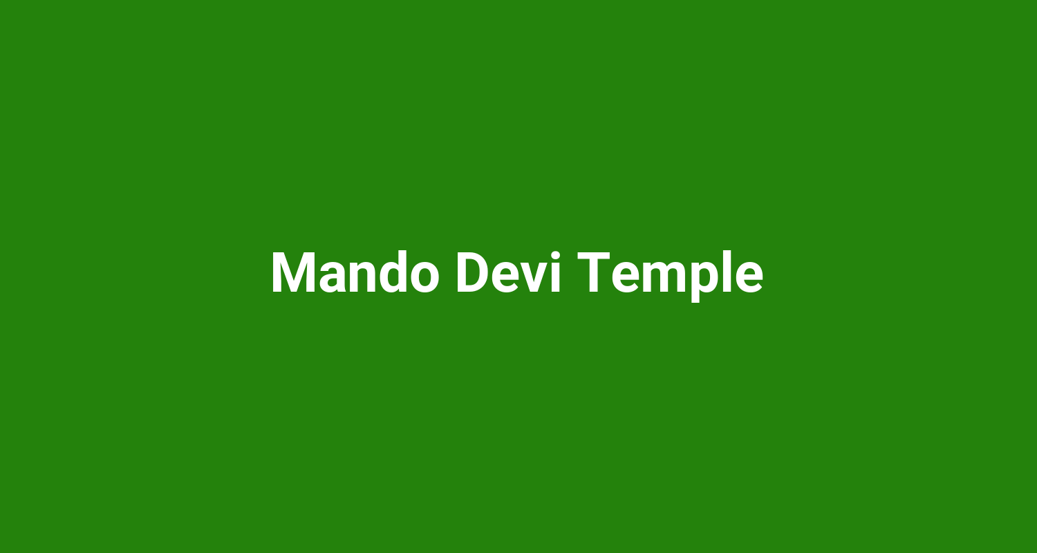 Mando Devi Temple