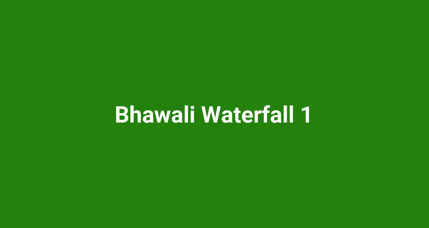 Bhawali Waterfall 1