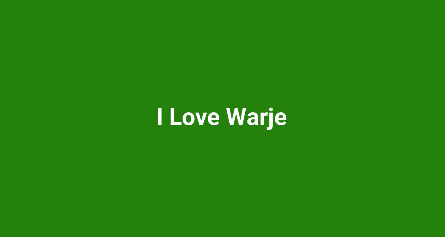 I Love Warje