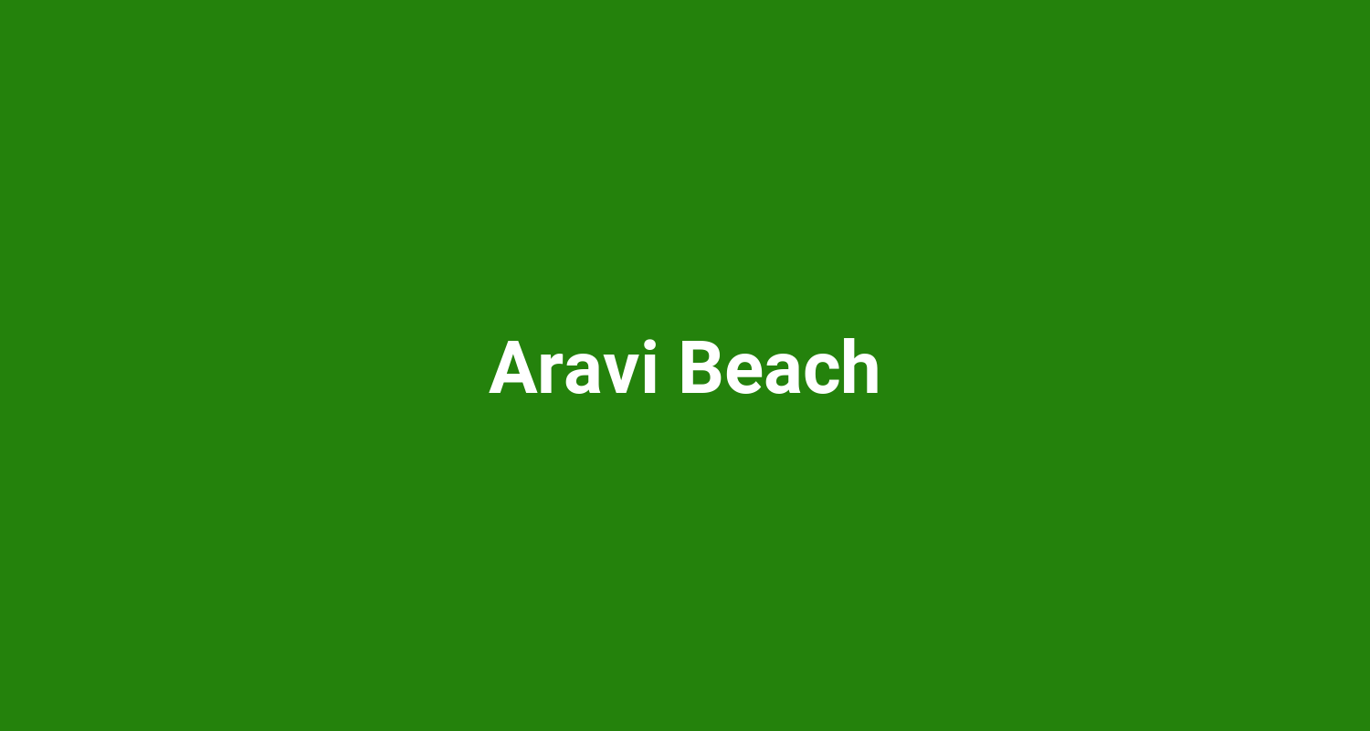 Aravi Beach