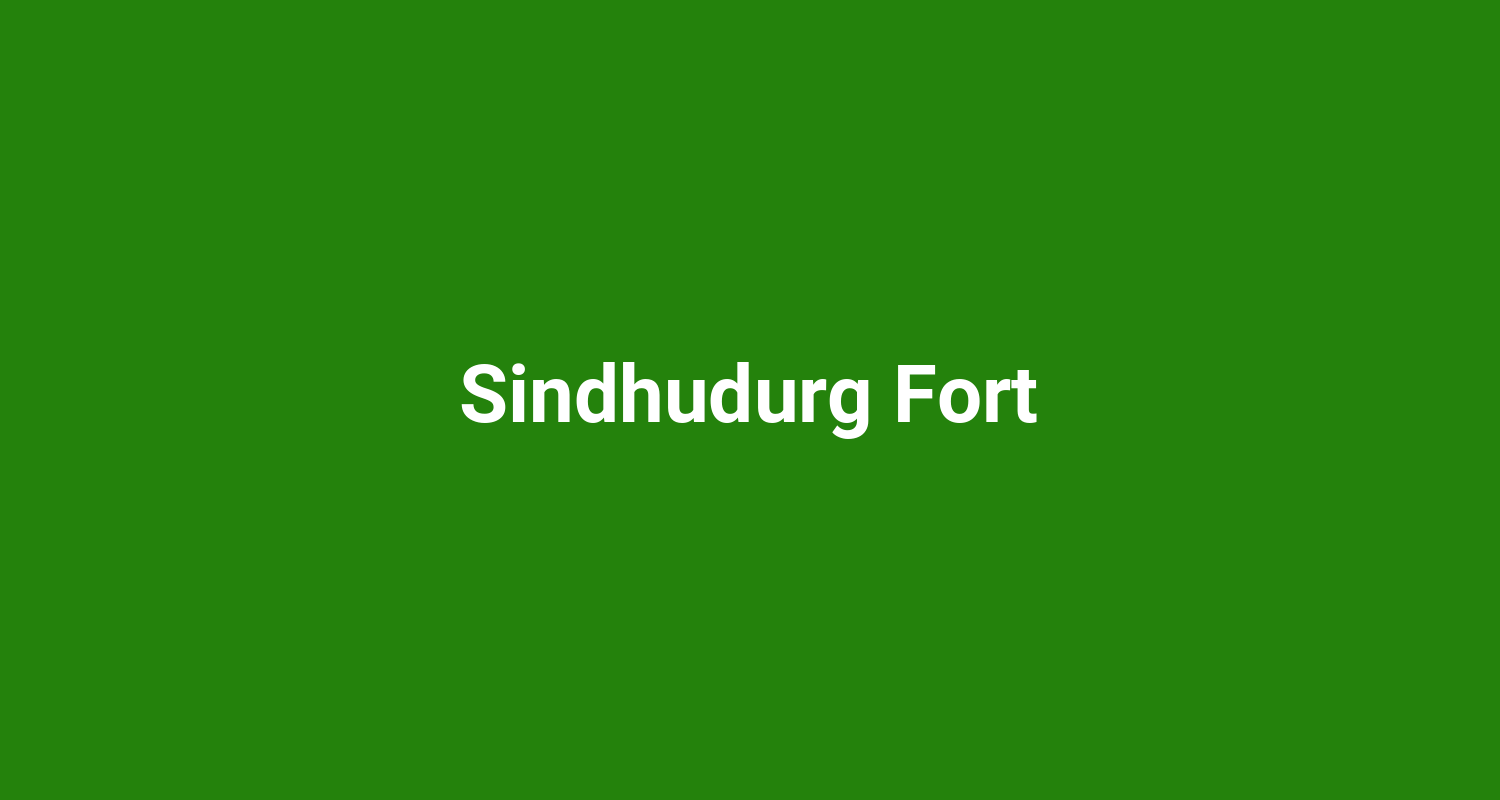 Sindhudurg Fort