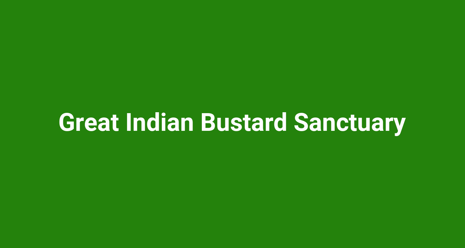 Great Indian Bustard Sanctuary