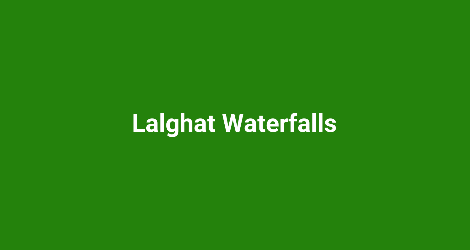 Lalghat Waterfalls