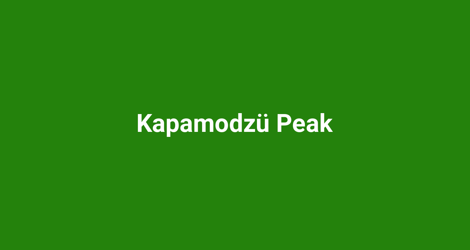 Kapamodz Peak