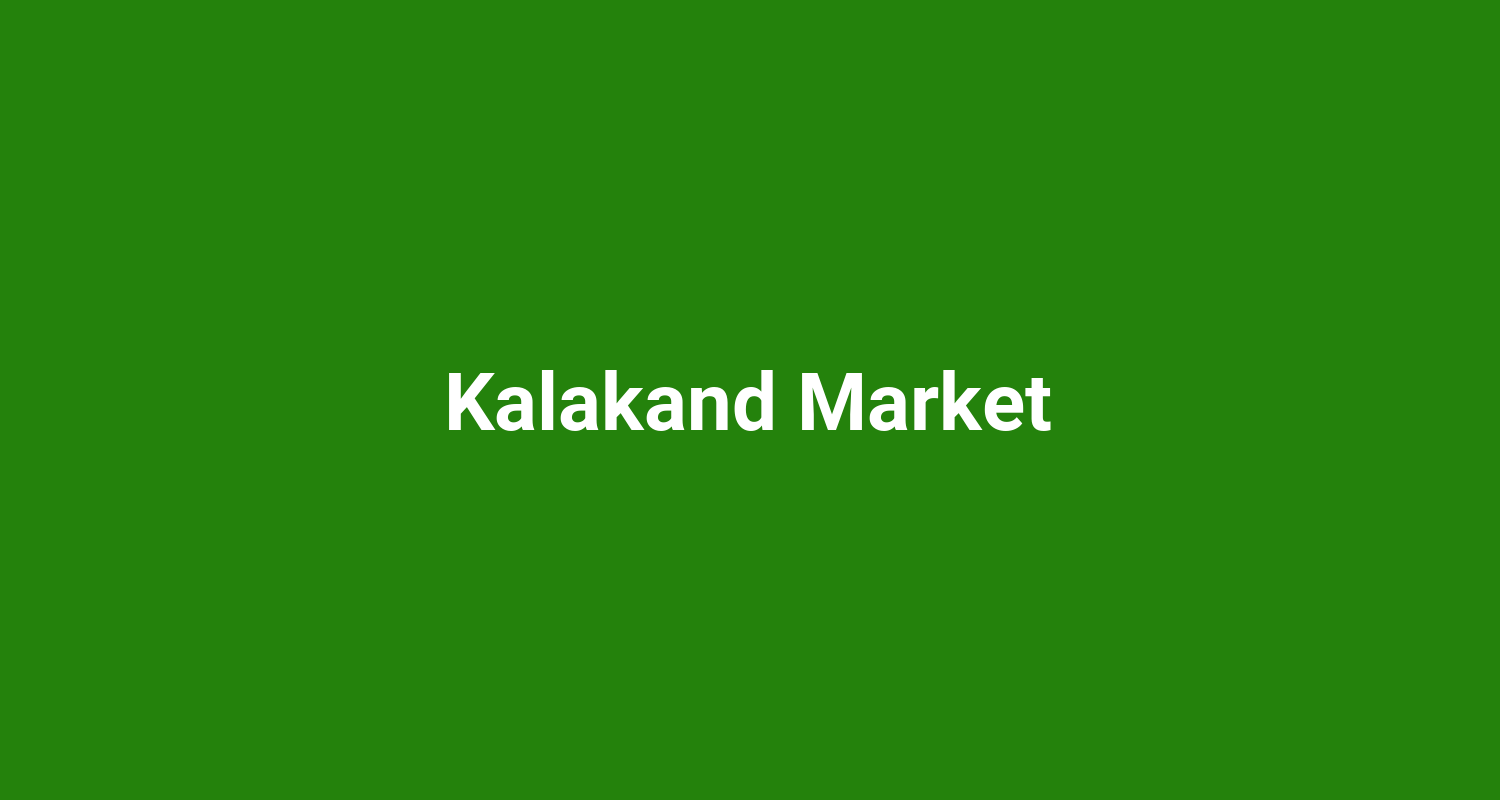 Kalakand Market