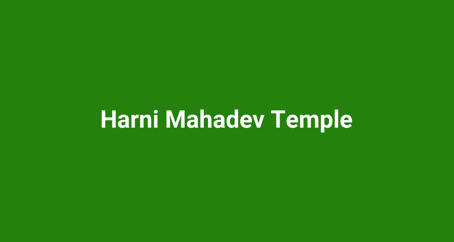 Harni Mahadev Temple