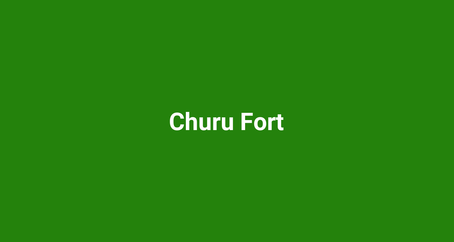 Churu Fort