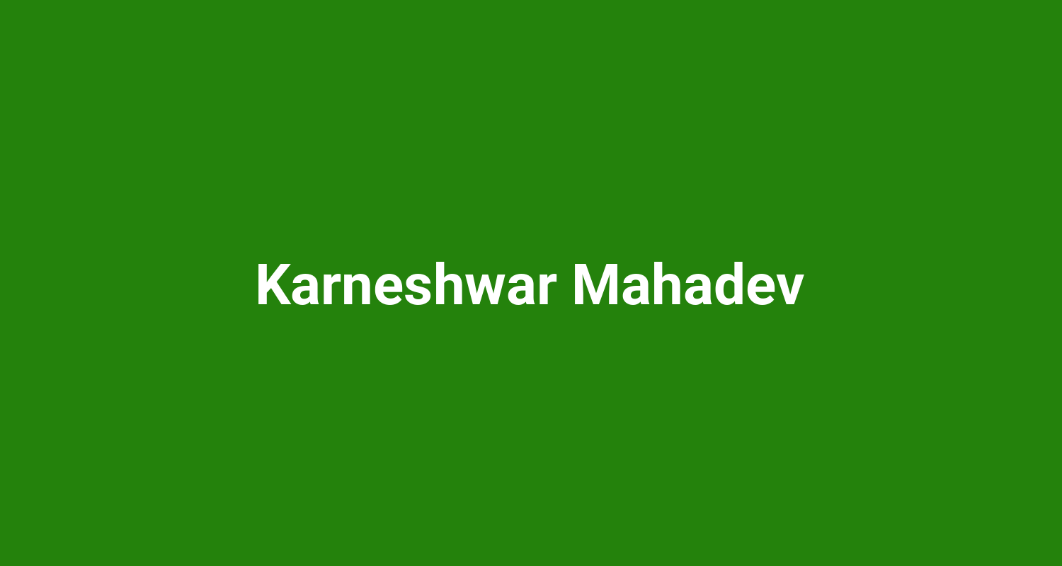 Karneshwar Mahadev