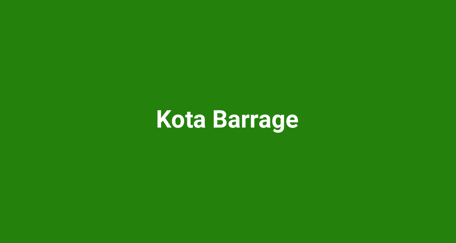 Kota Barrage