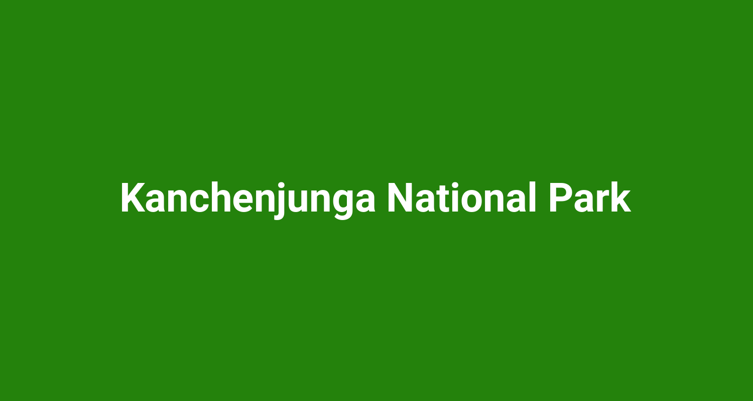 Kanchenjunga National Park
