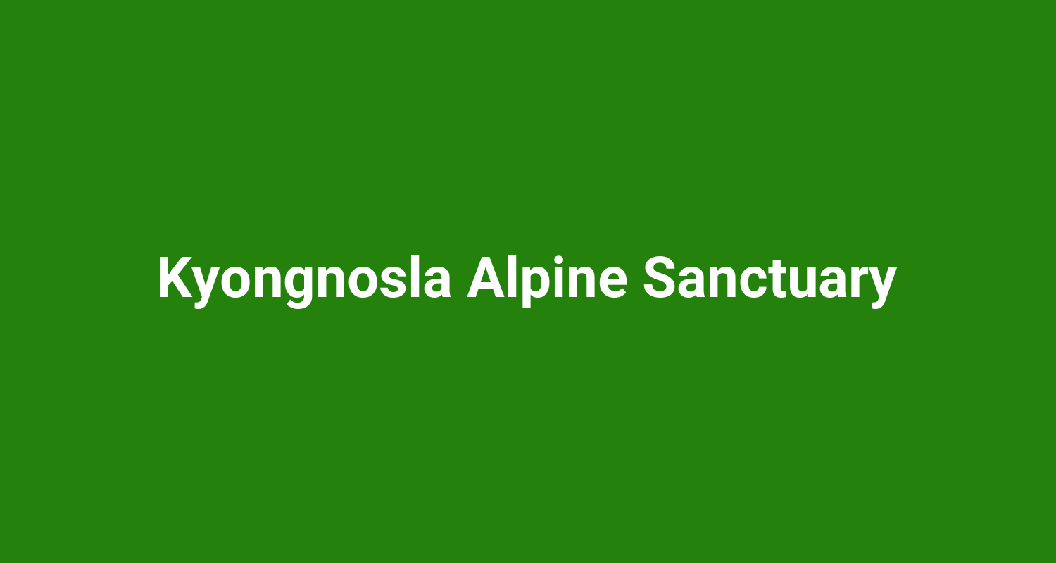 Kyongnosla Alpine Sanctuary