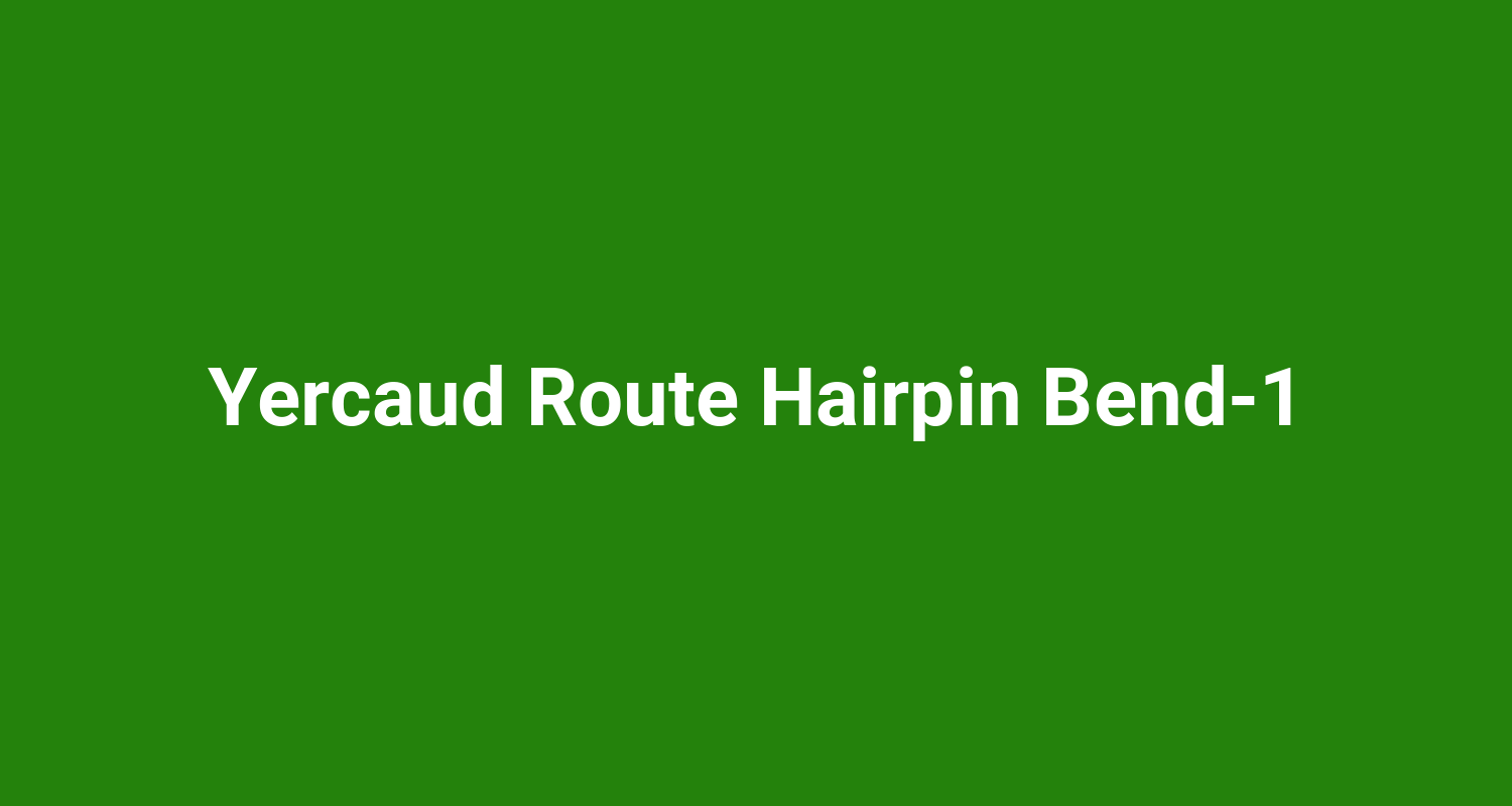 Yercaud Route Hairpin Bend1