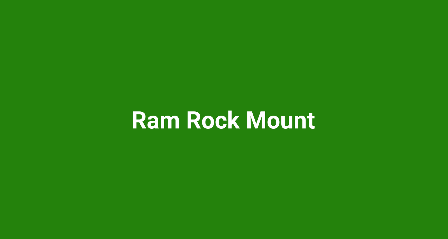 Ram Rock Mount