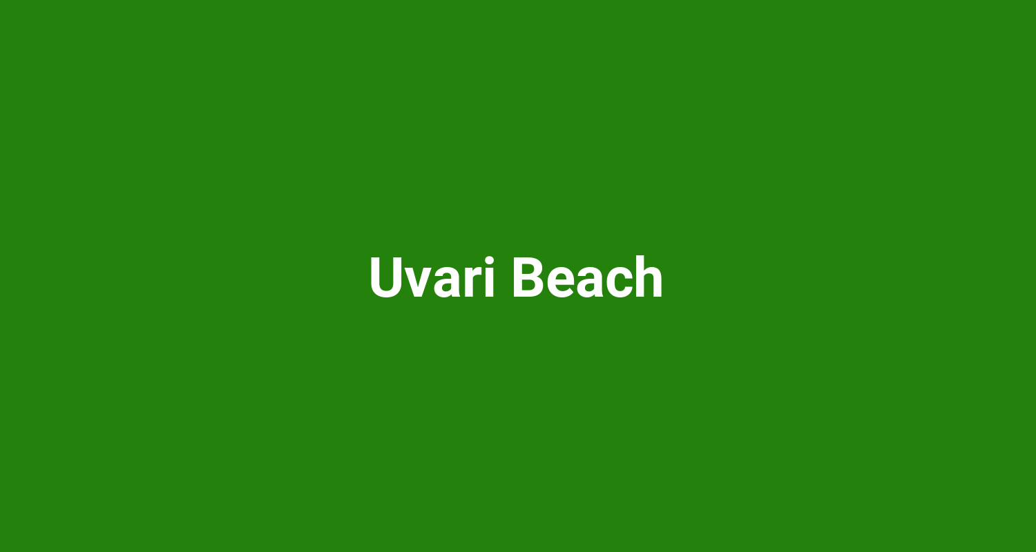 Uvari Beach