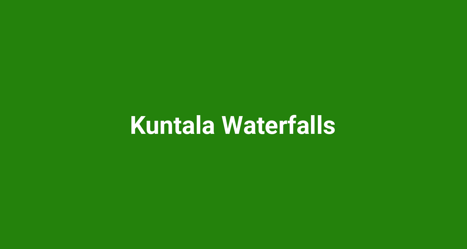 Kuntala Waterfalls