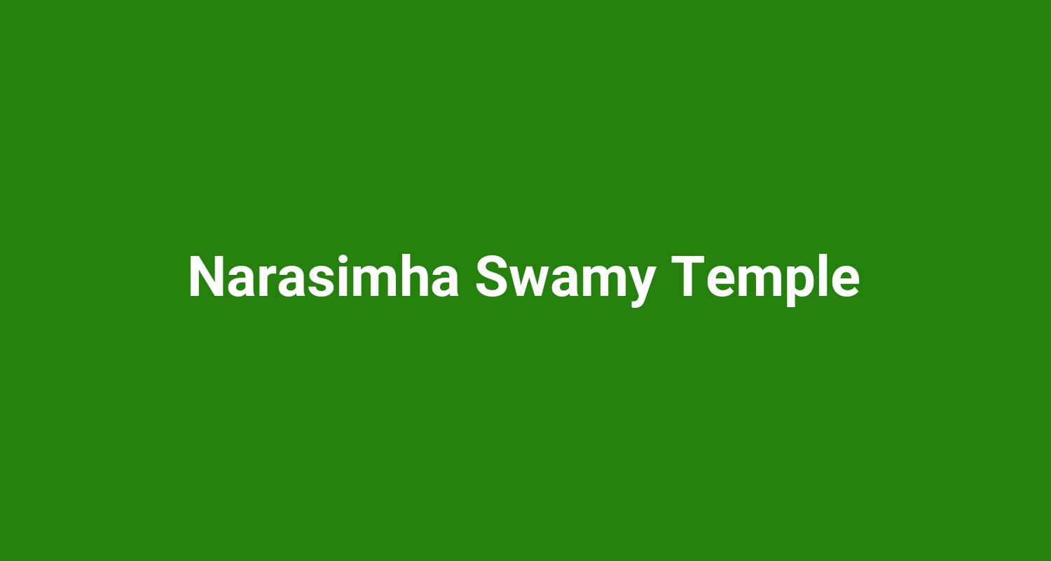 Narasimha Swamy Temple