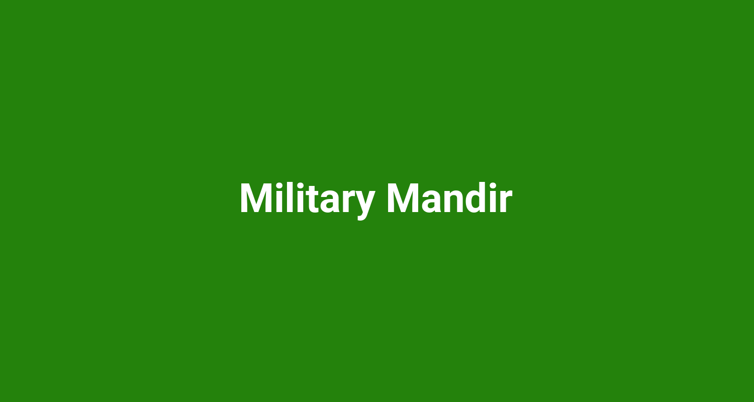 Military Mandir