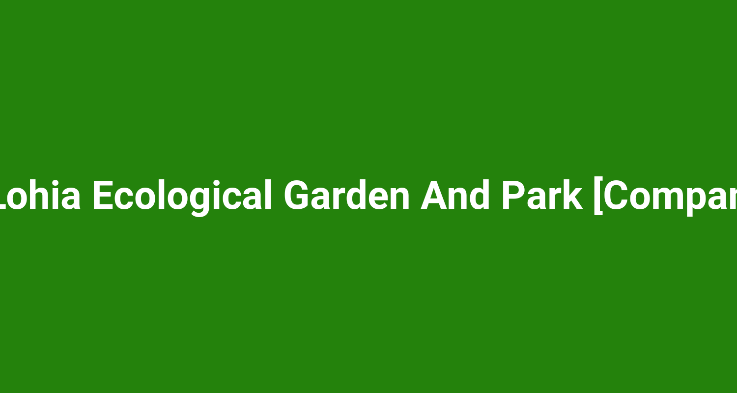 Dr Ram Manohar Lohia Ecological Garden And Park Company Garden Etawah