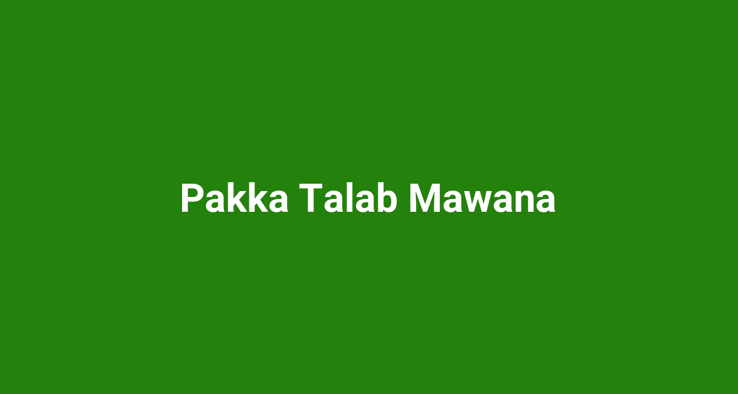 Pakka Talab Mawana