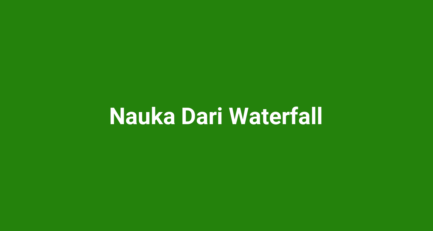 Nauka Dari Waterfall