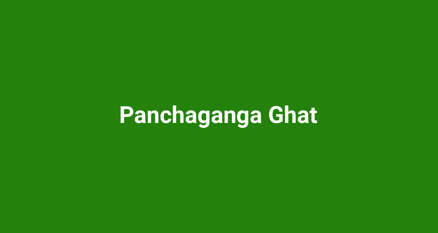 Panchaganga Ghat