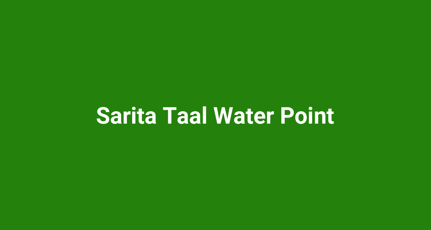 Sarita Taal Water Point