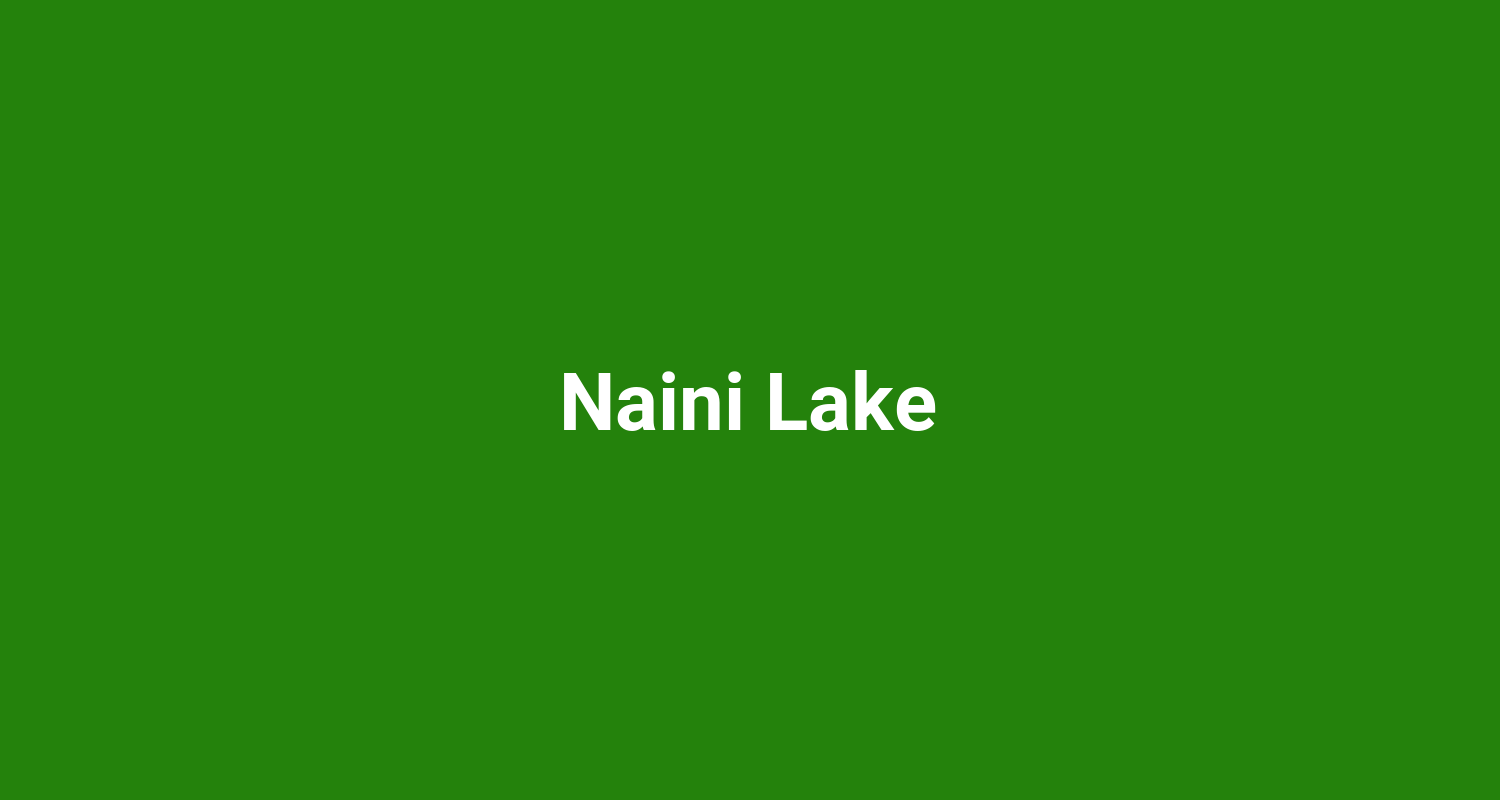 Naini Lake