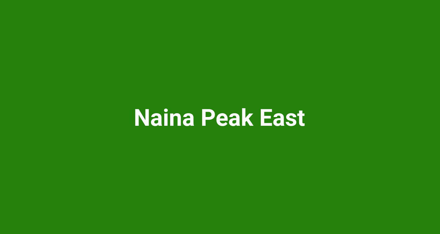 Naina Peak East