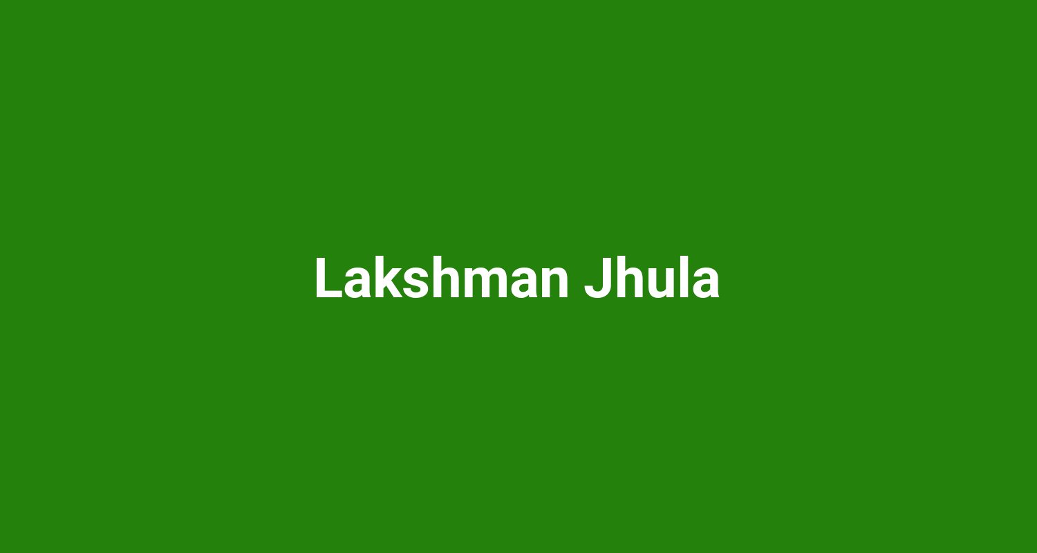 Lakshman Jhula