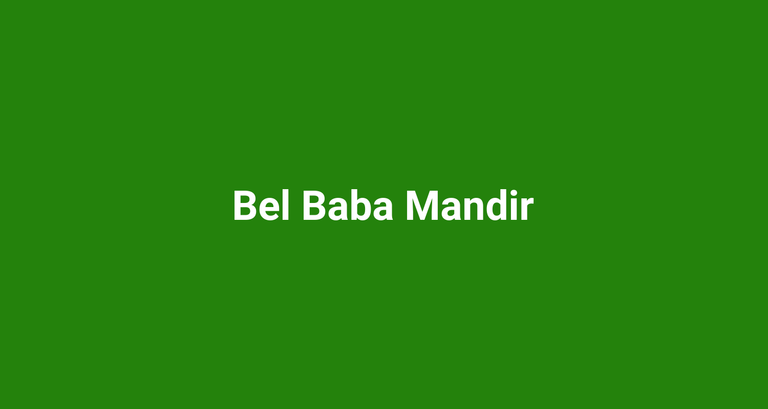 Bel Baba Mandir