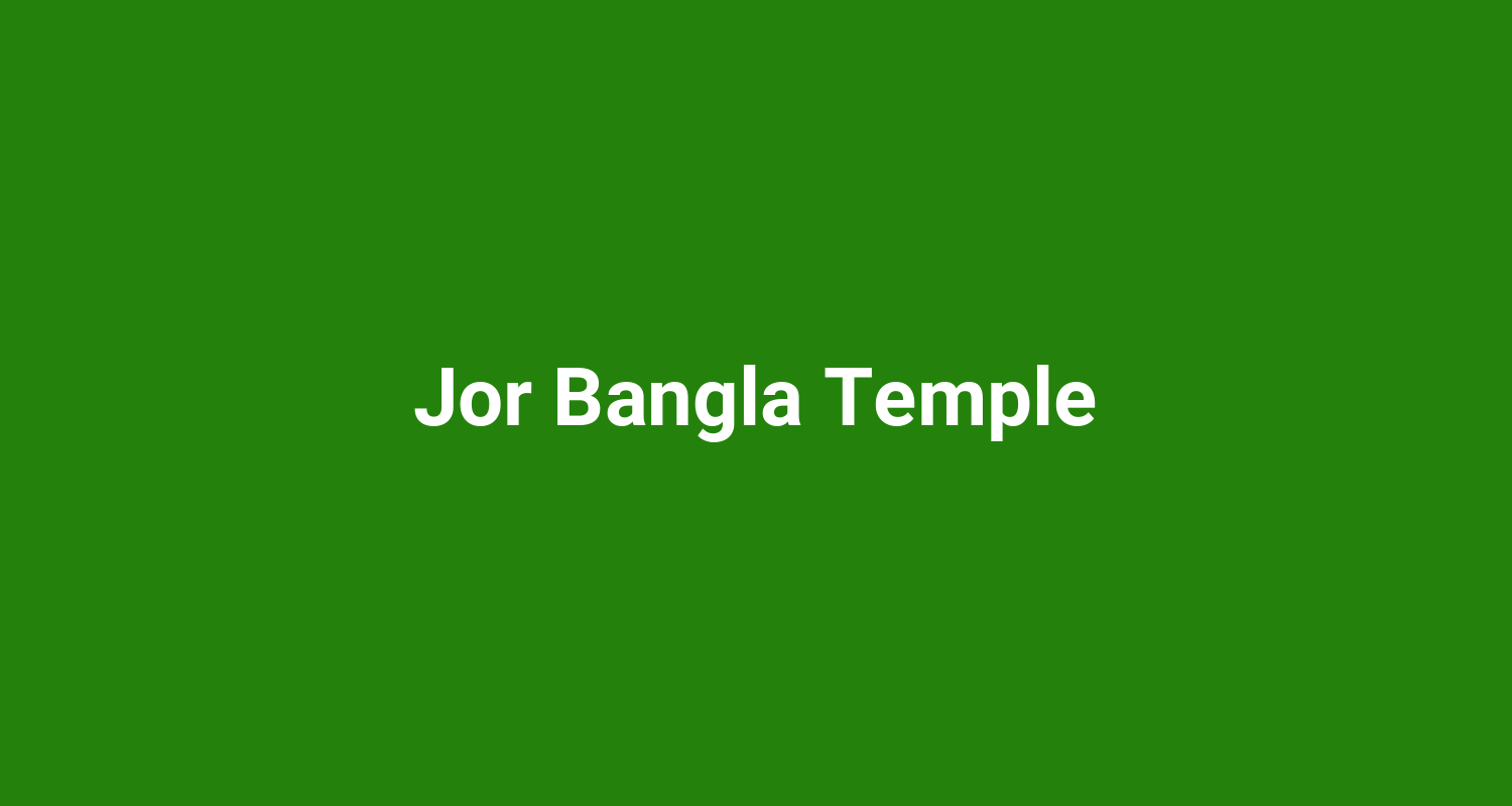 Jor Bangla Temple