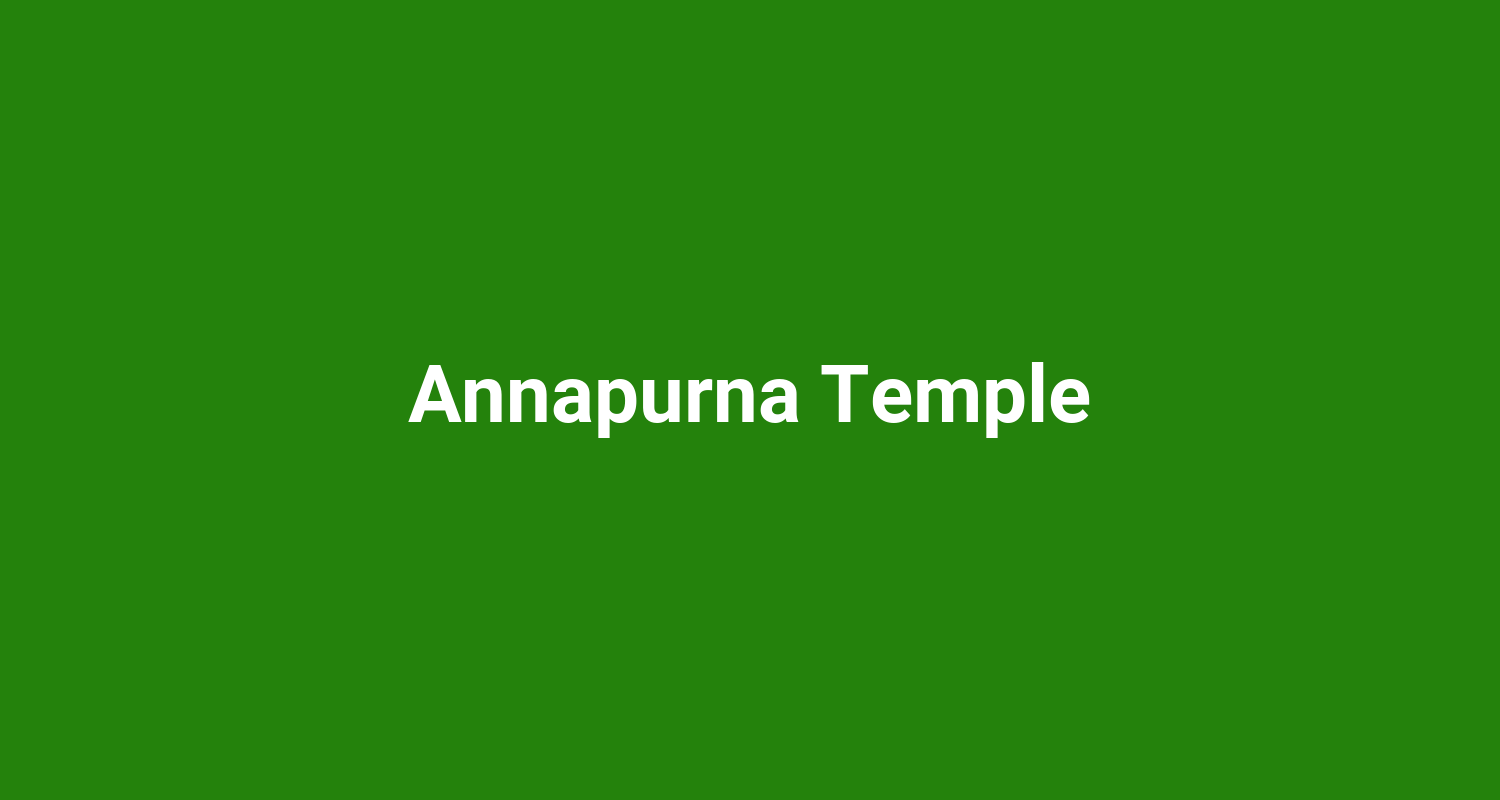 Annapurna Temple