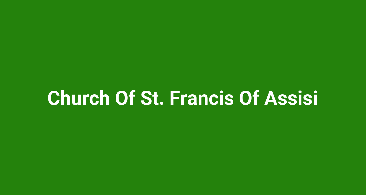 Church Of St. Francis Of Assisi
