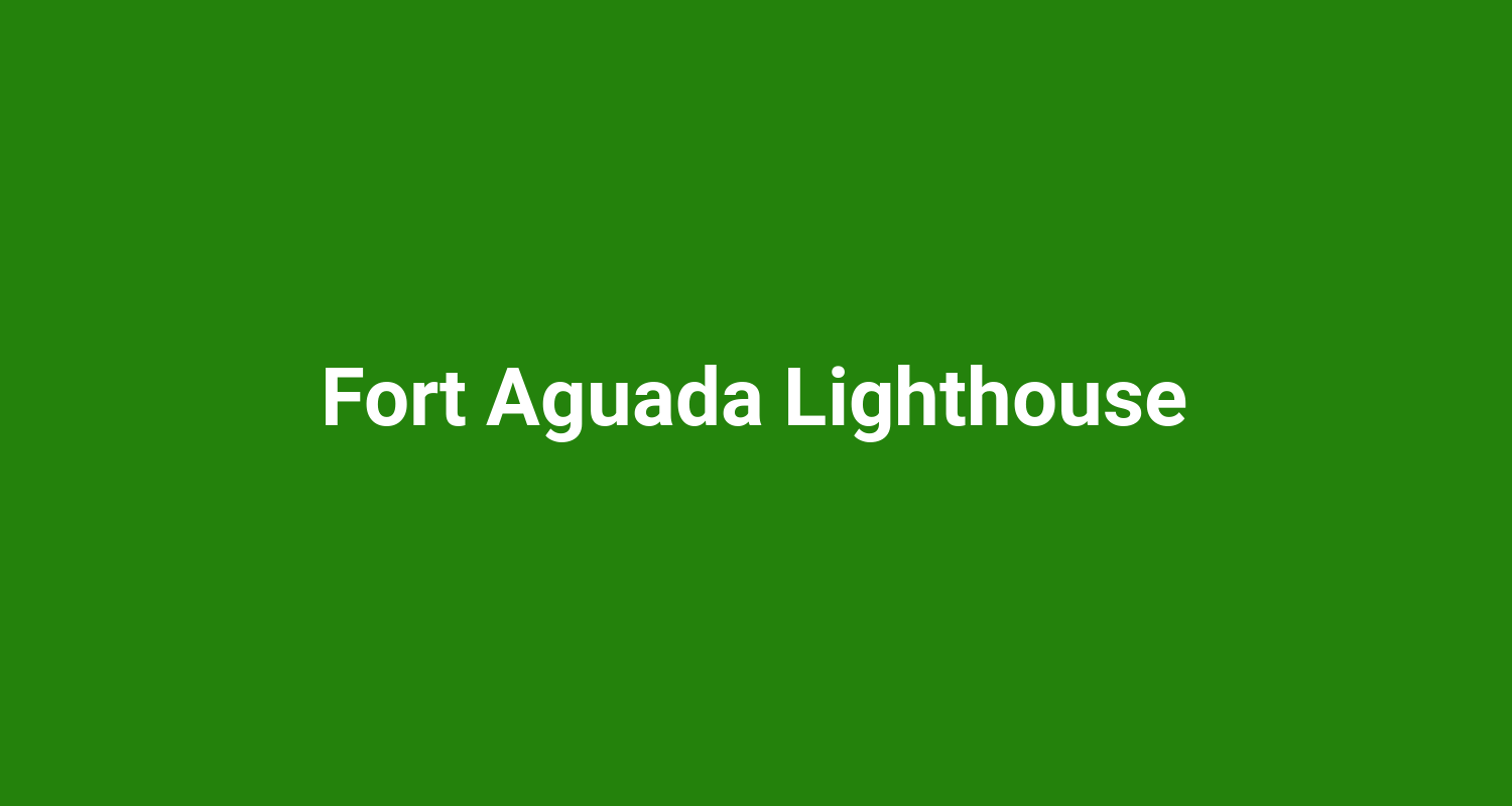 Fort Aguada Lighthouse