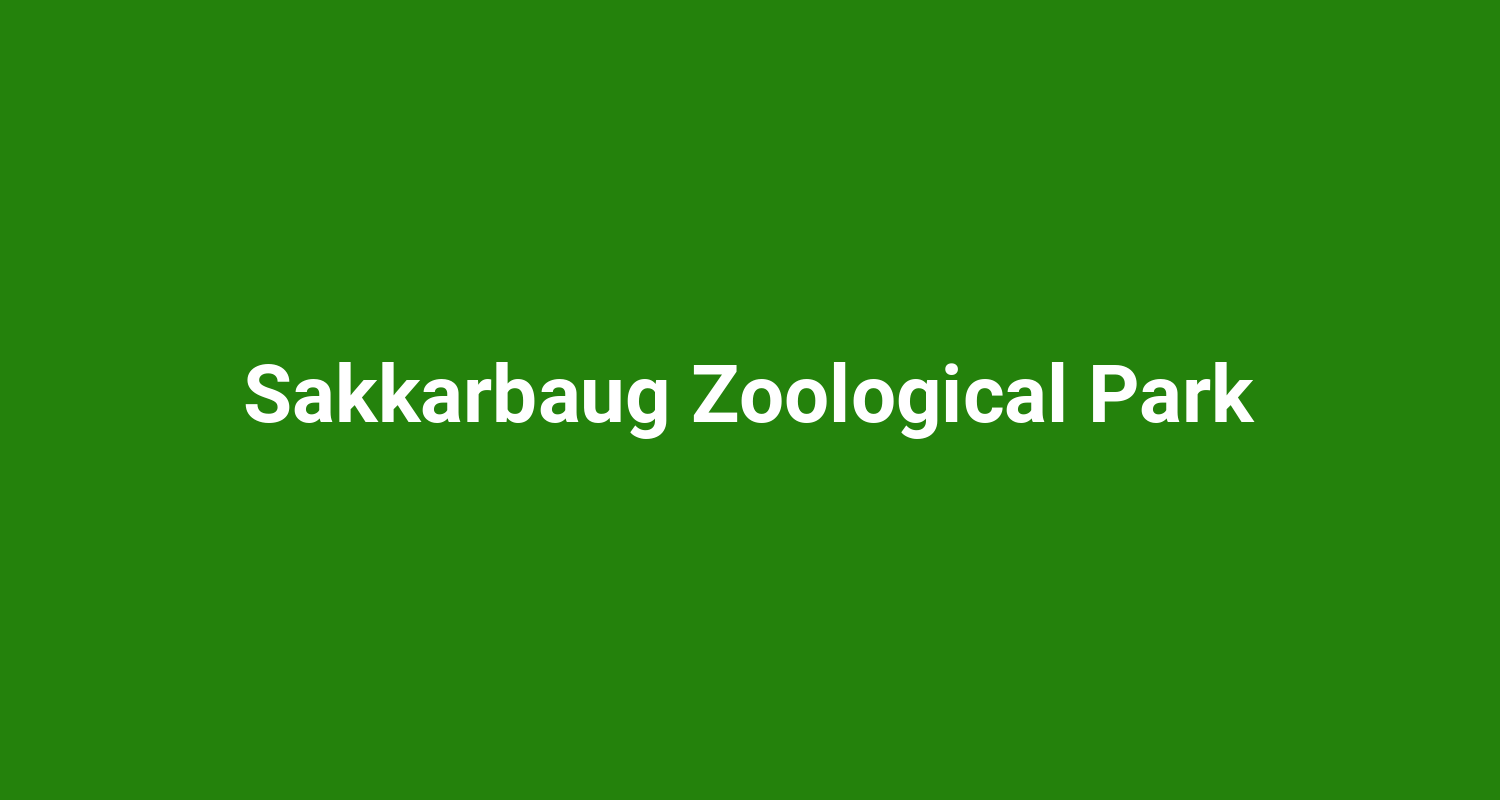 Sakkarbaug Zoological Park