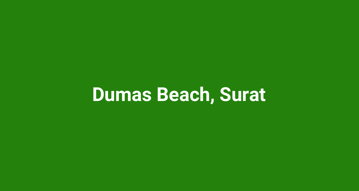 Dumas Beach, Surat