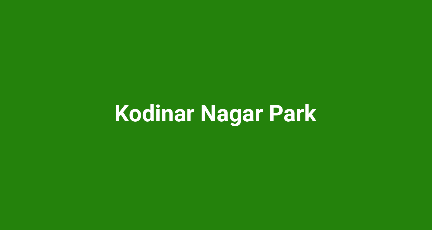 Kodinar Nagar Park