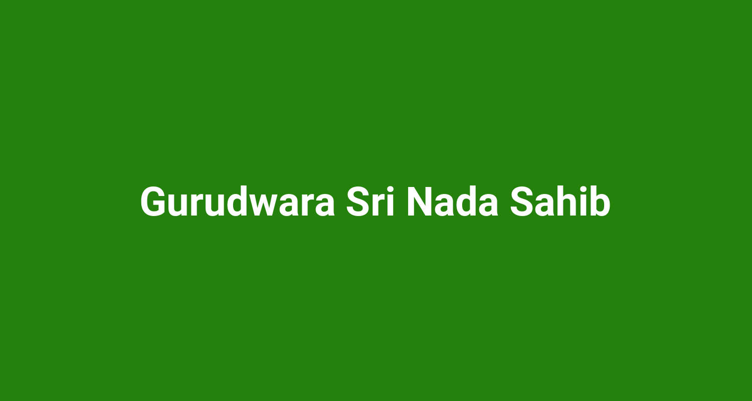 Gurudwara Sri Nada Sahib