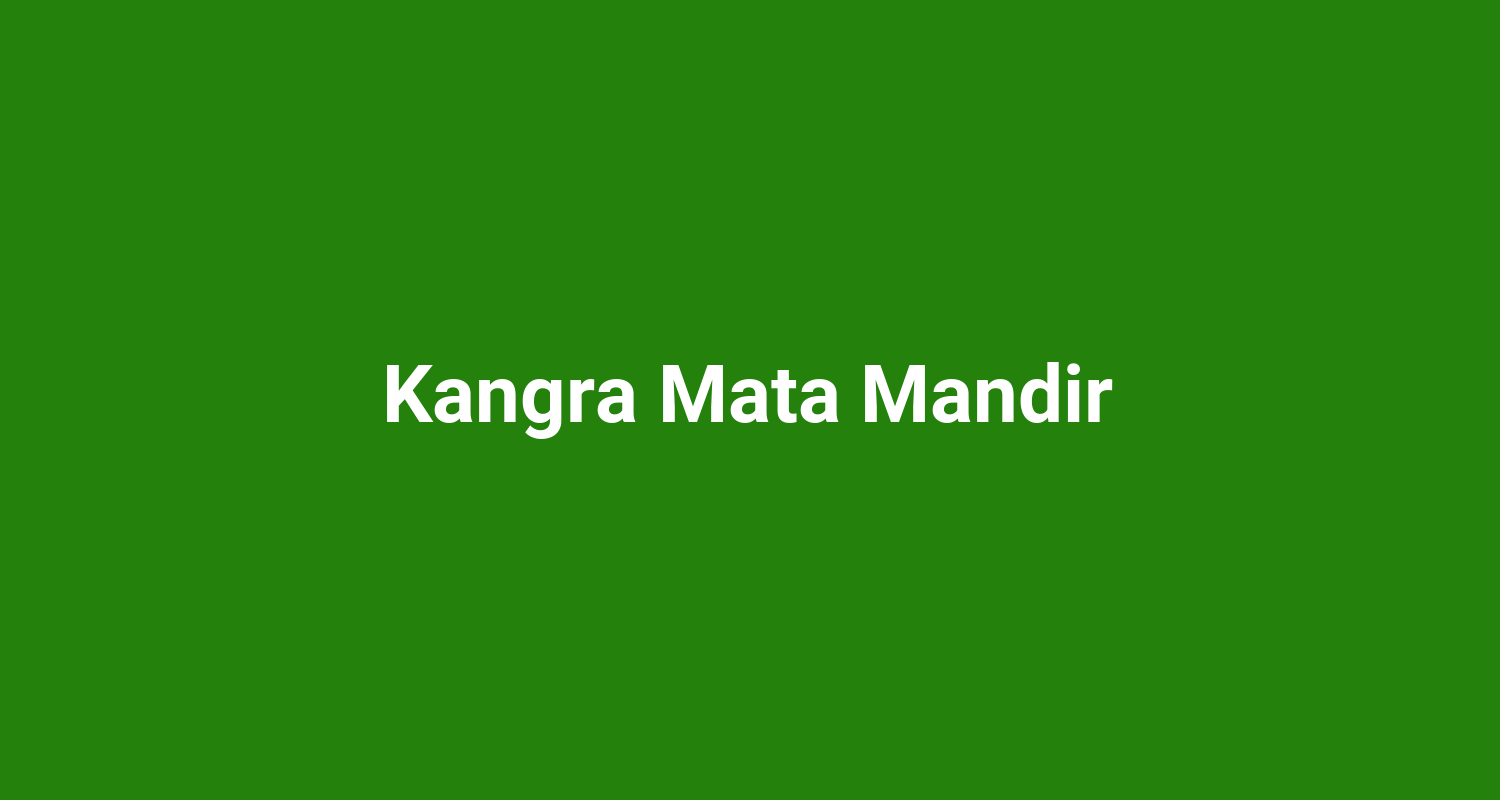 Kangra Mata Mandir