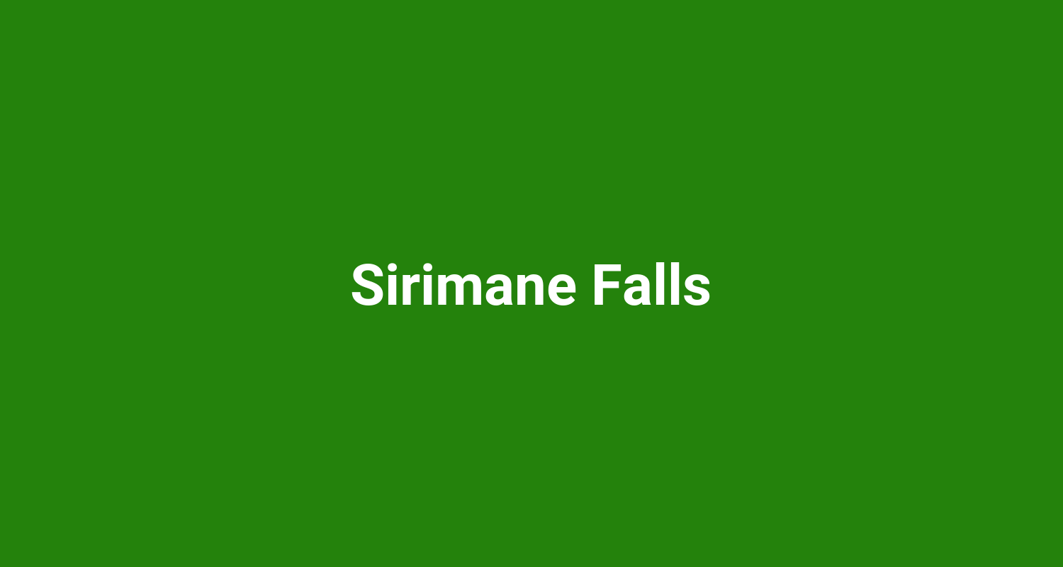 Sirimane Falls